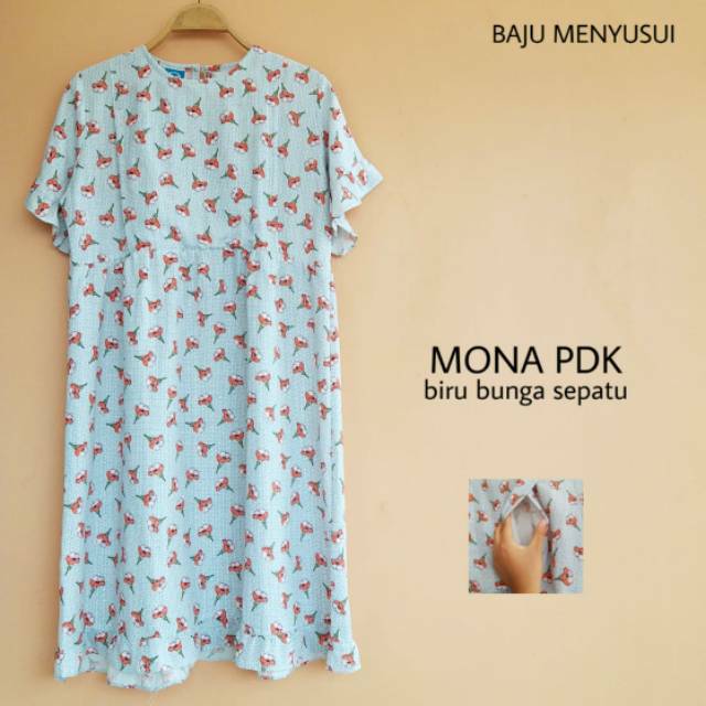 MAMIGAYA Dress Menyusui MONA Pendek Formal Baju Hamil Menyusui