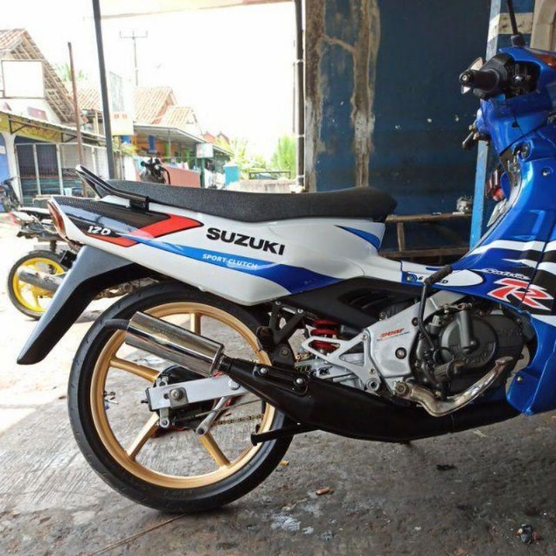 knalpot ahm satria hiu made in malaysia knalpot satria hiu satria lumba lumba Knalpot fizr standar r