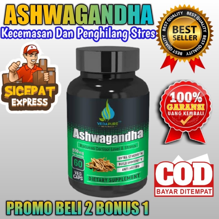 Obat Stress Depresi Berat Vedapure Ashwaganda