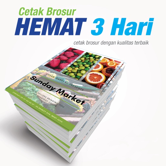 

Brosur Full Colour Uk A4 Kualitas Tinggi bisa 1muka dan 2muka