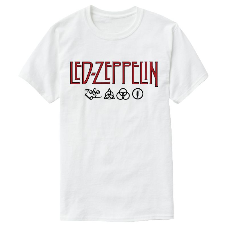 Kaos Band Led Zeppelin Logo & Symbols | Kaos Musik Led Zeppelin