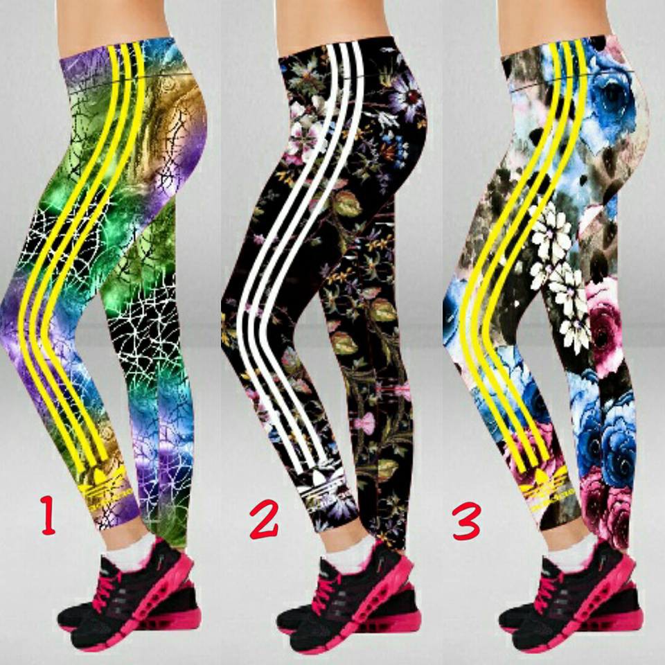 Celana Olahraga Wanita SXB Adidas Full Print Legging Sporty