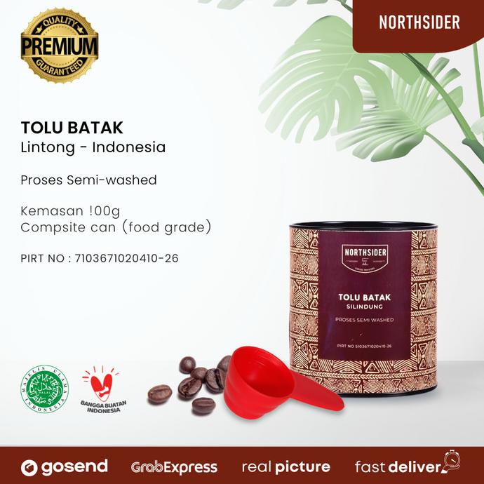 

[COD] KOPI BIJI ARABIKA TOLU BATAk SEMIWASHED - 100G NORTHSIDER COFFEE [COD]