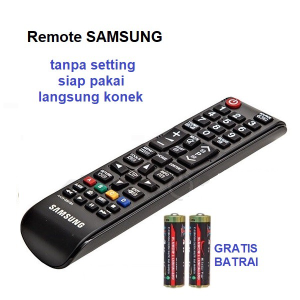 Remote Remot TV SAMSUNG LCD LED Gratis Baterai Langsung Konek Ke TV_MGM27