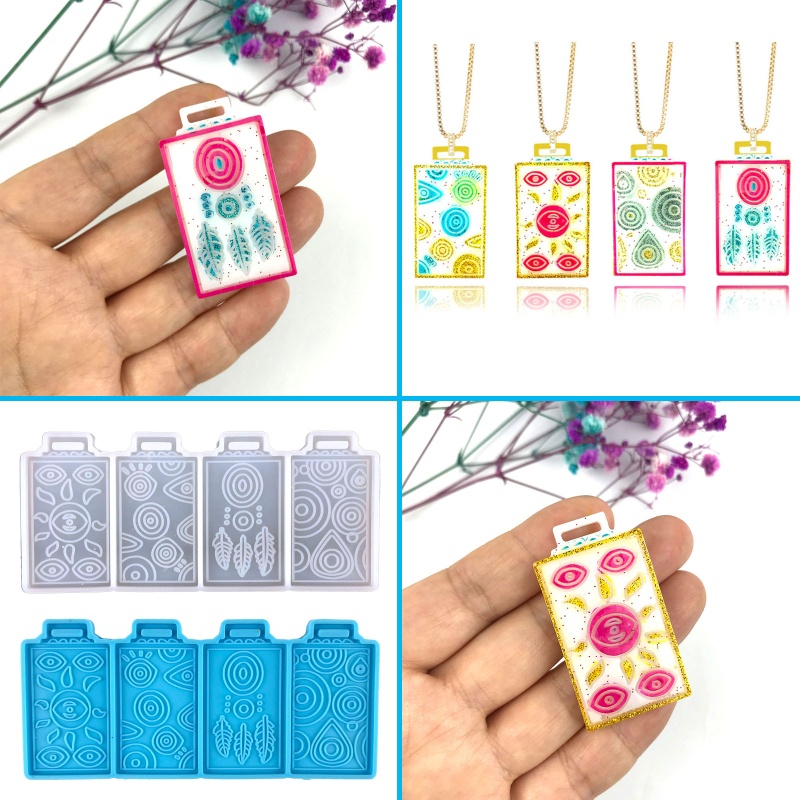 Siy Cetakan Liontin / Gantungan Kunci / Perhiasan Handmade DIY Bentuk Mata Setan Bahan Silikon