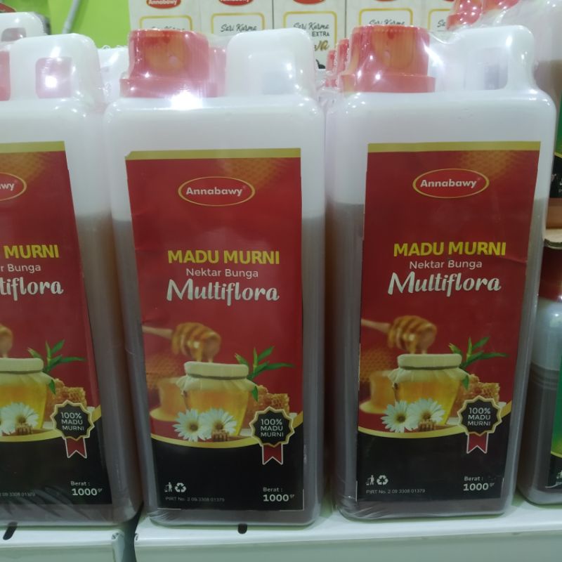 

Madu Murni Asli 1 Kg Annabawy Nektar Multiflora 100% Alami Pure Natural Raw Honey