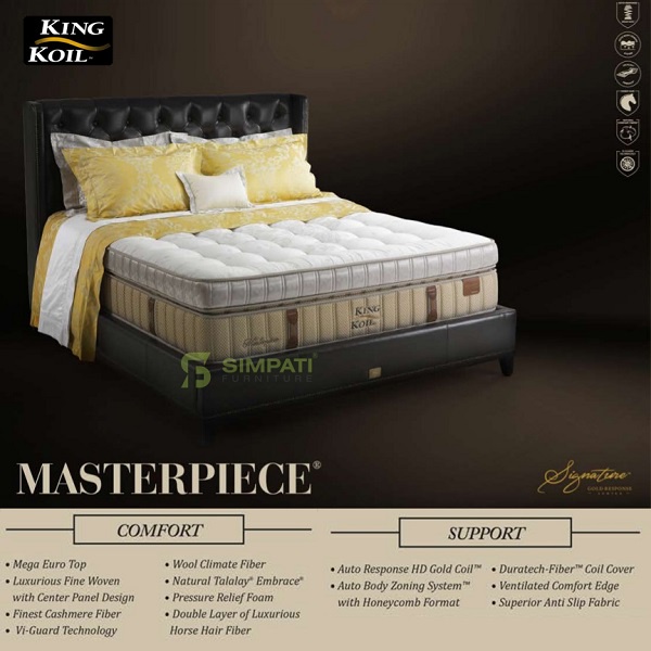 King Koil Masterpiece Hanya Kasur Tidak Termasuk Divan dan Sandaran