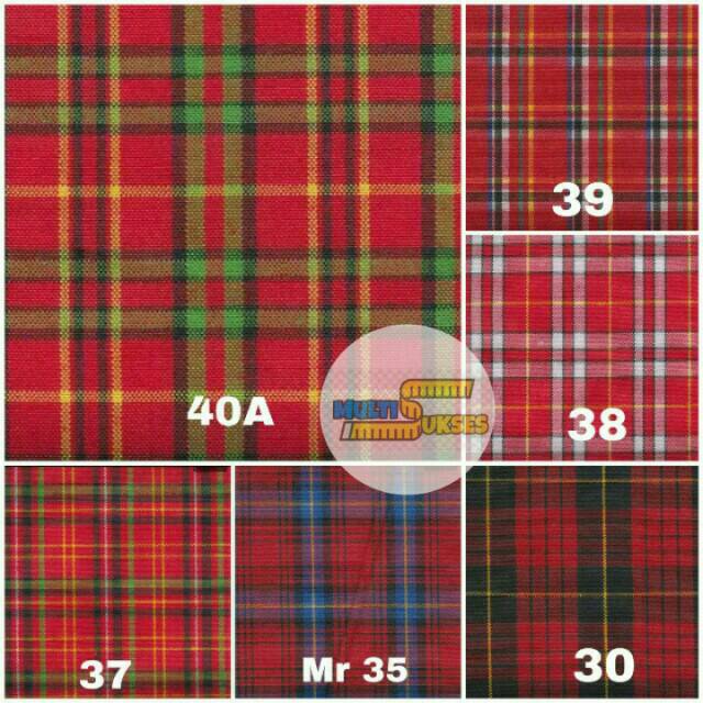 [Gulungan] kain kotak yandet gulungan seragam kotak / kain kotak