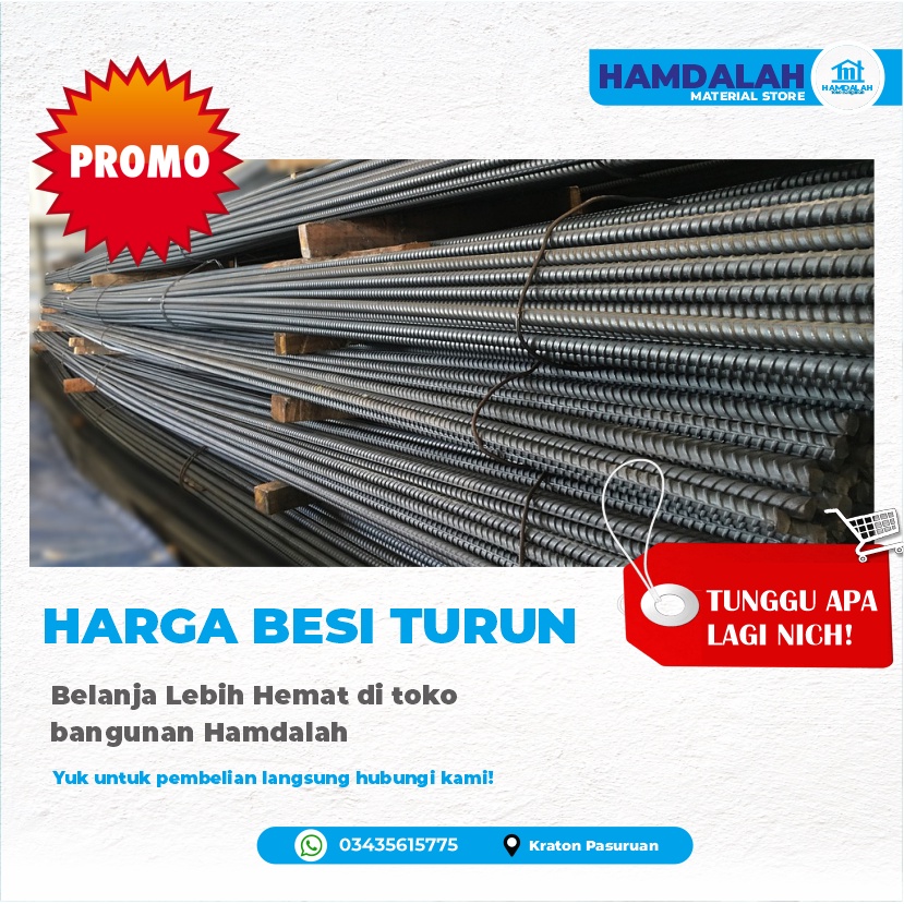 Besi Beton untuk Cor Pasuruan dan Sekitarnya