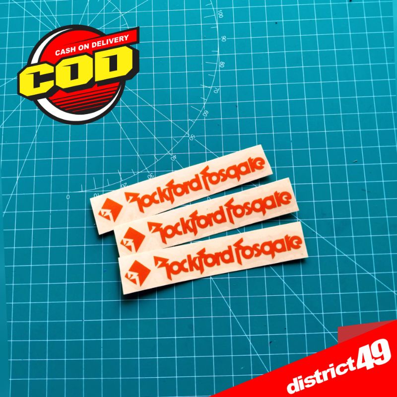 Cutting sticker - Stiker cutting Rockford Fosgate - Stiker Rockford Fosgate - Stiker Motor Mobil dan