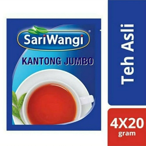 

SARIWANGI BLACK TEA 4 BAG 20G / TEH HITAM CELUP JUMBO ISI 4PCS 20 GRAM