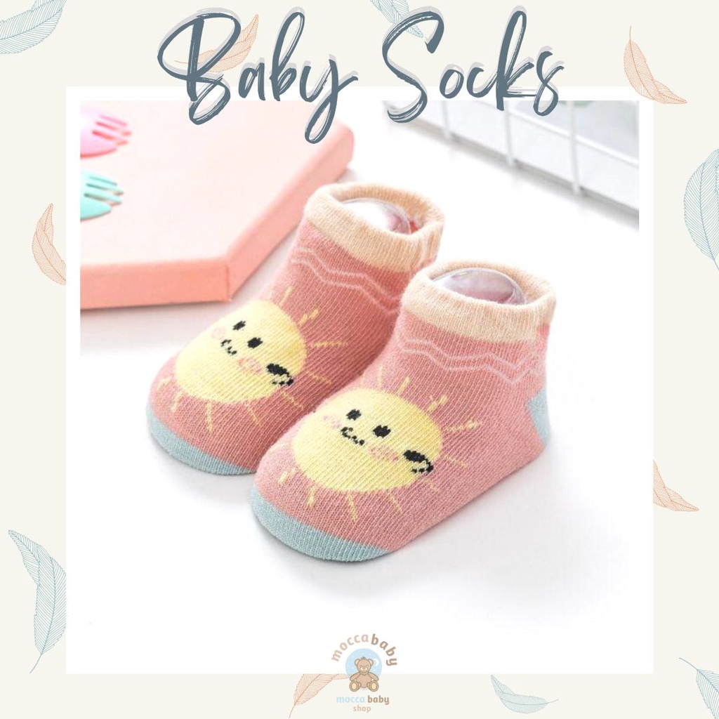 MBSS - Kaos Kaki Bayi Anak Laki Laki Perempuan Import Berkualitas newborn - 12 Bulan / COBY