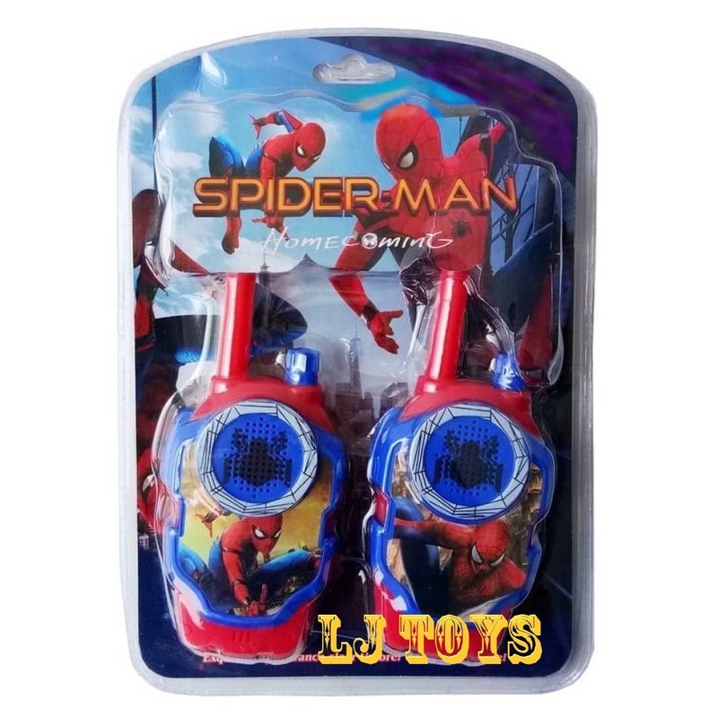 Mainan Walkie Talkie Spiderman / Frozen Mainan HT Anak Karakter 2 Pcs - 95953