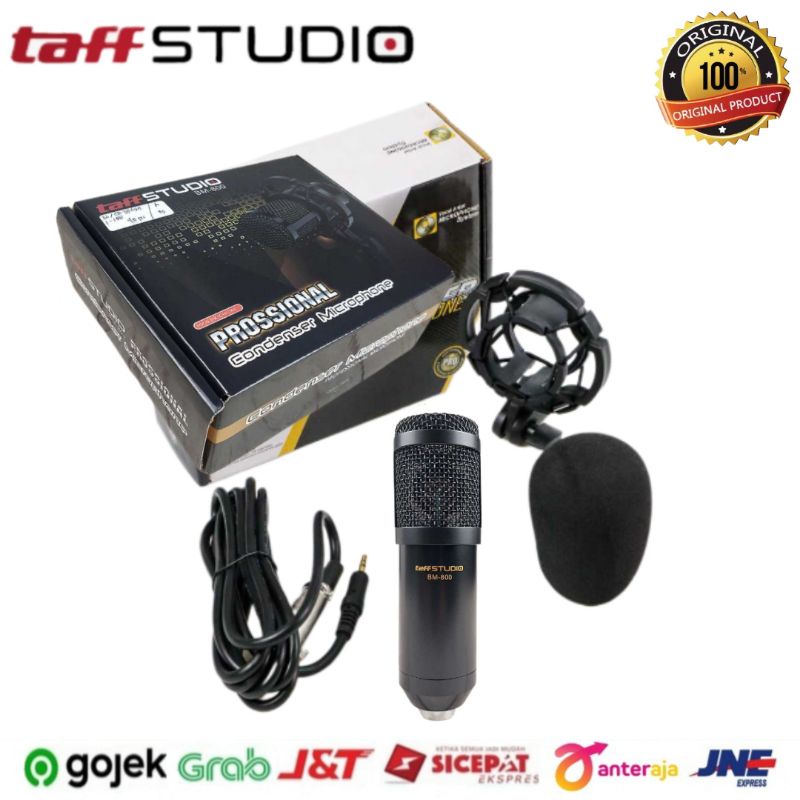 Paket Komplit Mic BM800 Soundcard V8s plus Bluetooth Stand ARM NB35 Pop Filter Recording Terbaik