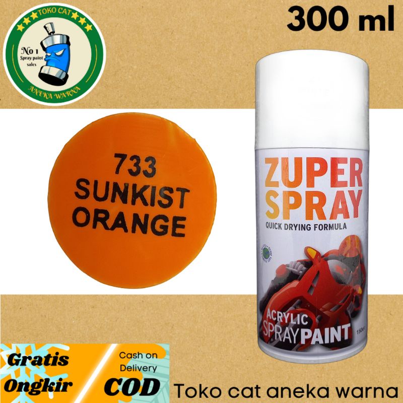 cat semprot 300cc sunkist orange jeruk zuper spray produk dari rj london spray paint pilox pilok