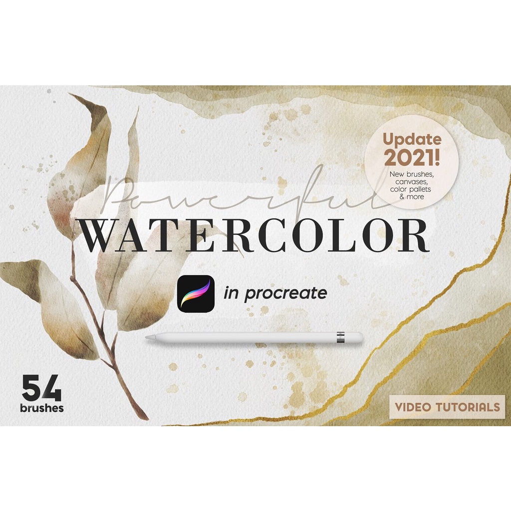Procreate Brush - Powerful Watercolor Kit in Procreate