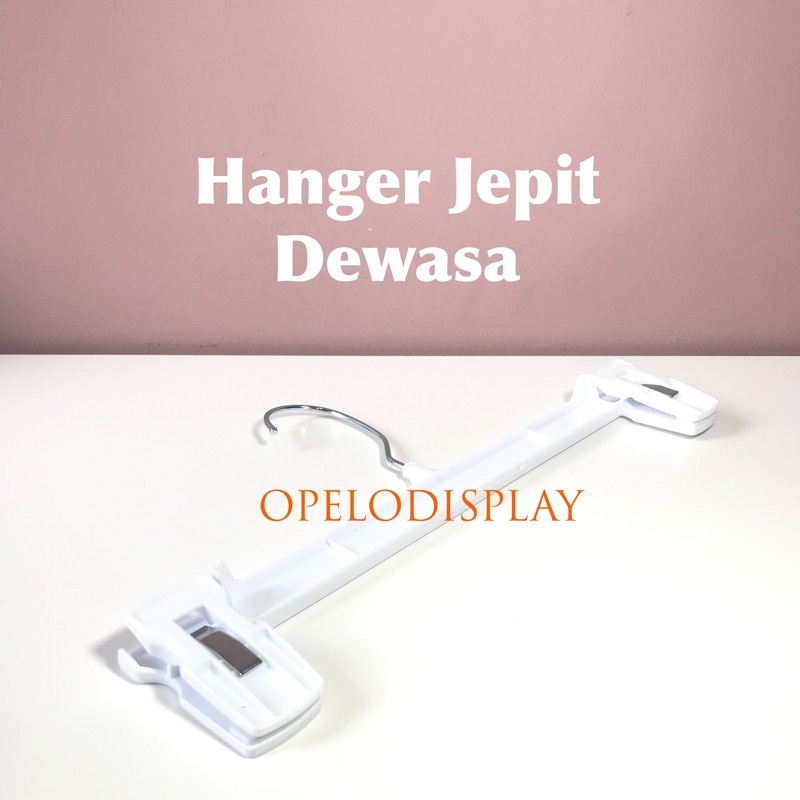 ( NEW MODEL ) HANGER JEPIT CELANA DEWASA PREMIUM 30 CM / F212