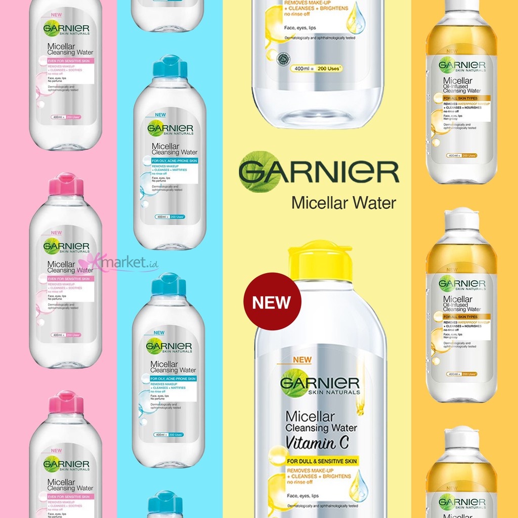 [BPOM] GARNIER MICELLAR CLEANSING WATER/  MICELLAR OIL INFUSED CLEANSING WATER