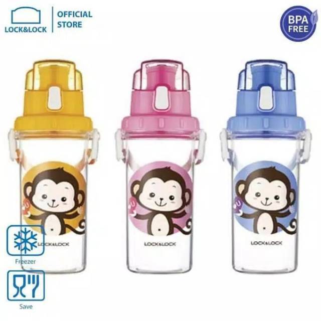 Lock n Lock Kids Bottle 600ml botol minum anak lucu