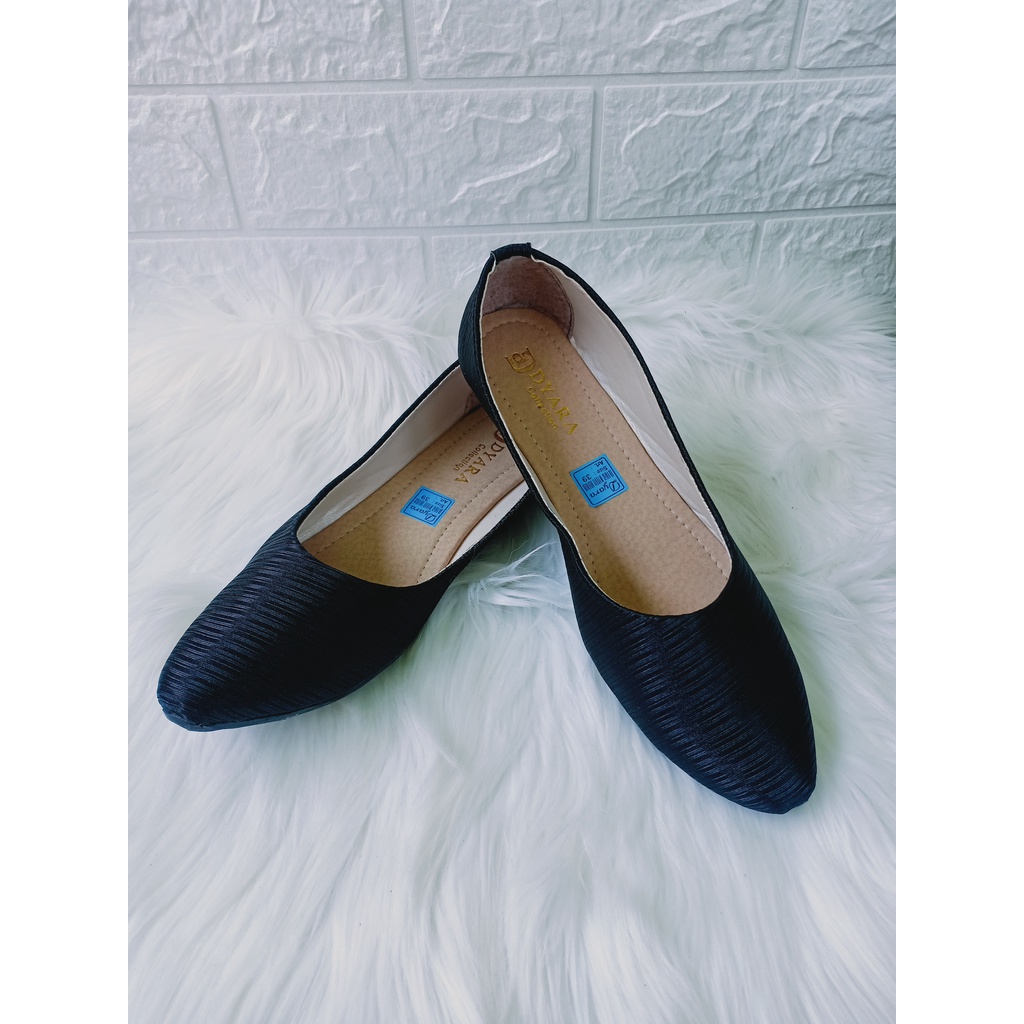 flatshoes wanita terbaru glossy mewah elegan sepatu wanita murah