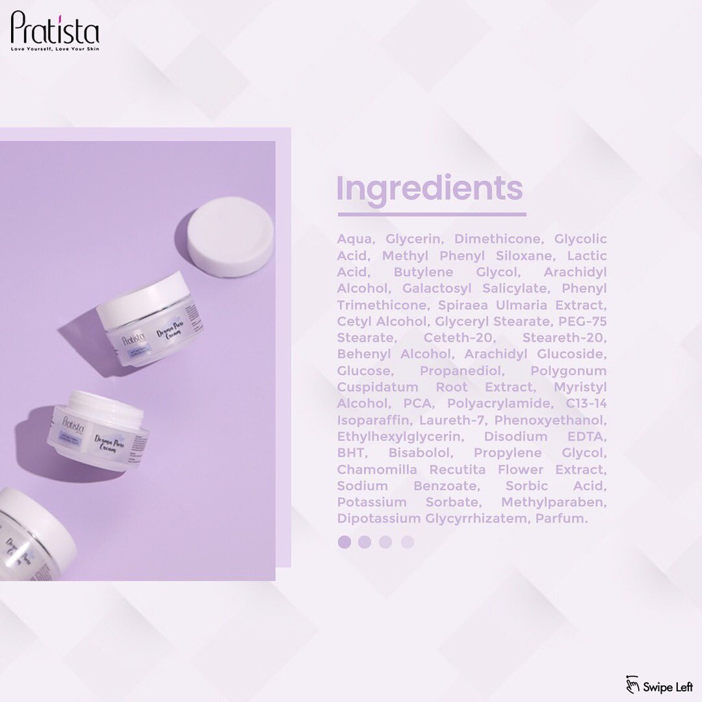 Pratista Derma Pure Cream Malam Untuk Wajah Berjerawat