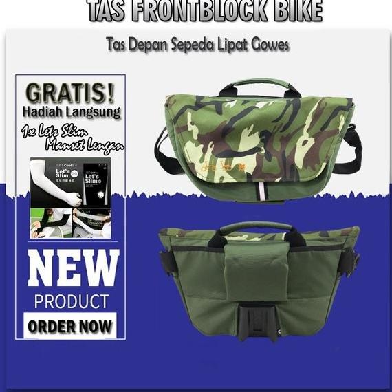 TAS SEPEDA LIPAT FRONT BLOCK BROMPTON TRIFOLD PIKES TROY ECOSMO DAHON SDFG6546E