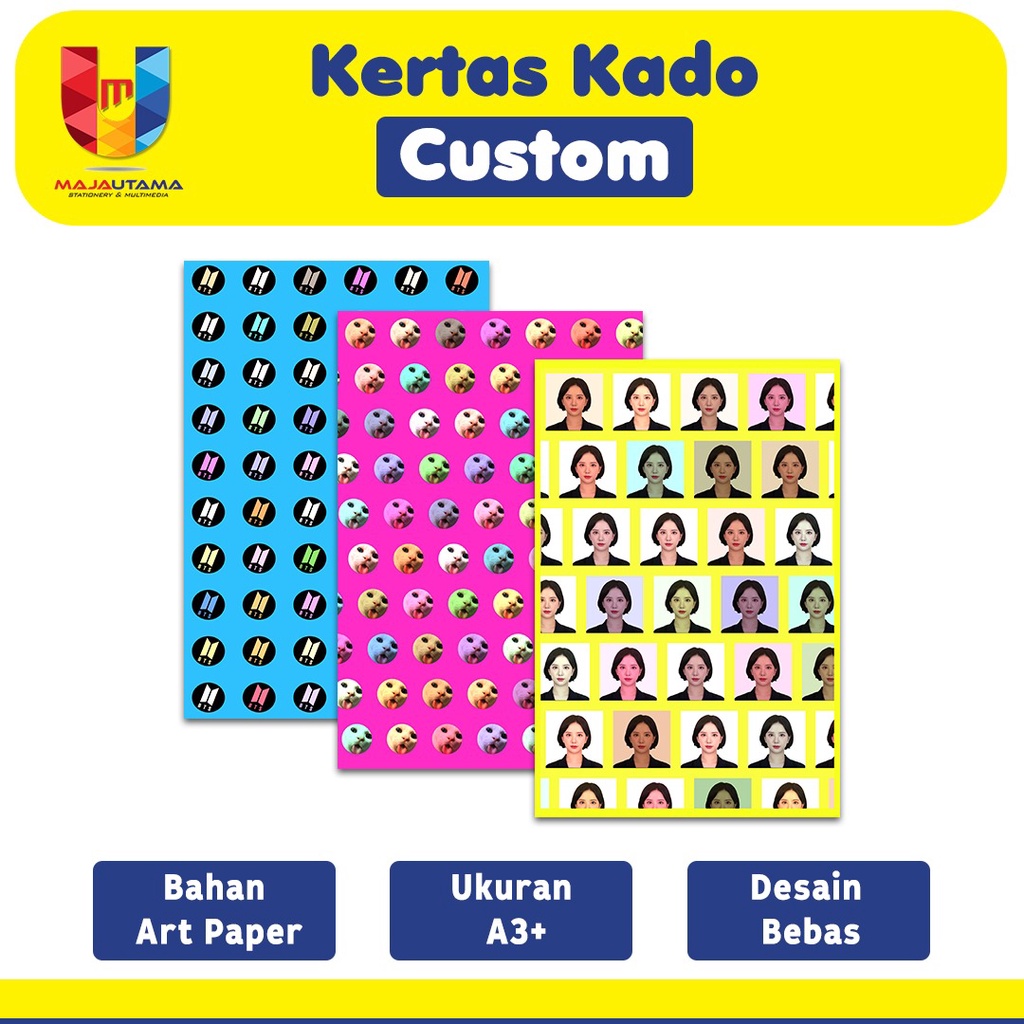 

KERTAS KADO / WRAPPING PAPER CUSTOM UKURAN 31X47