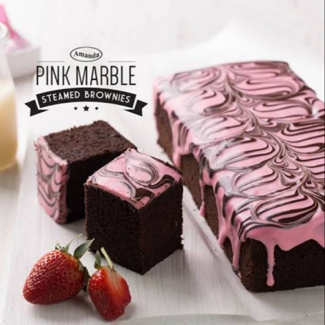 

Amanda Brownies Pink Marble