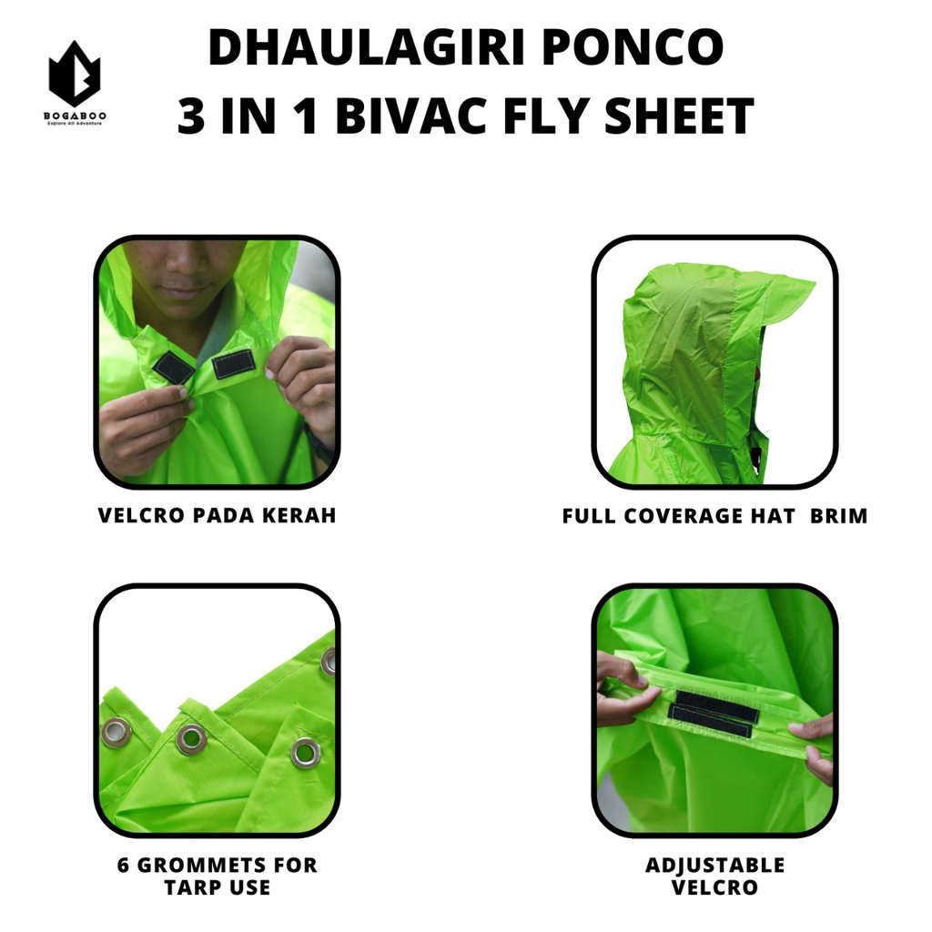 Ponco Dhaulagiri 3 in 1 - Bivak - Raincoat