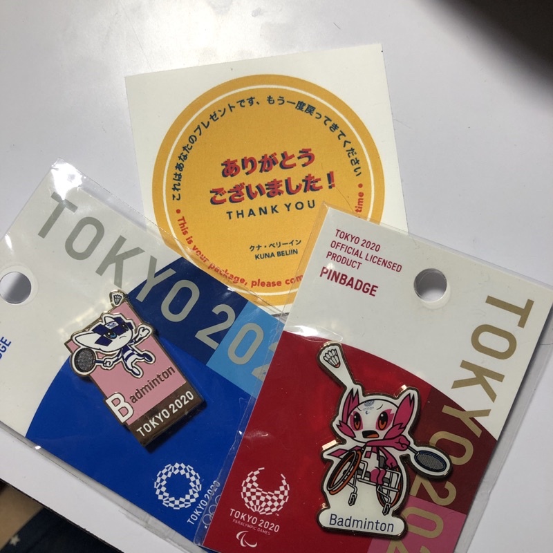READY STOCK Badminton Pindbadge - Official Merchandise Olympic Tokyo2020