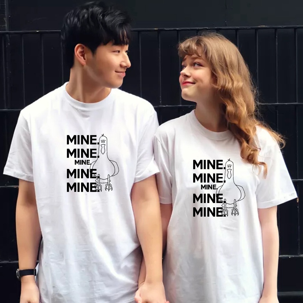 MYSTIQUE.ID-BAJU KAOS COUPLE MINE T-SHIRT LUCU DAN AESTHETIC