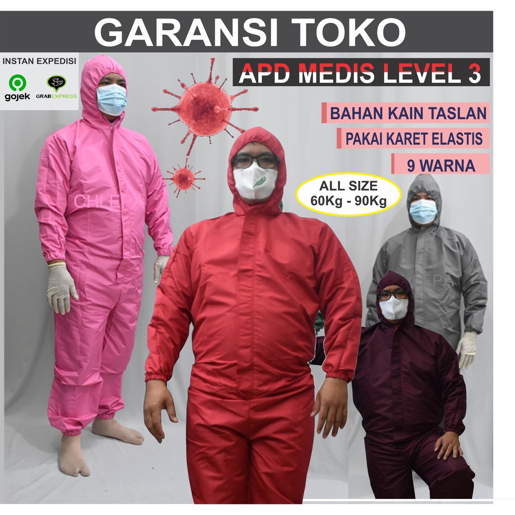Hazmat - APD Bahan Taslan - Baju Medis - Apd Waterproof - Perlengkapan Medis