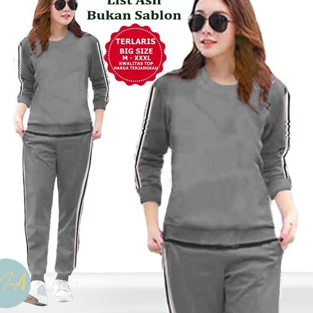 Pusat Produsen SETELAN OLAHRAGA WANITA / BAJU SENAM WANITA / BAJU TRENING CELANA PANJANG / BAJU OLAHRAGA 50017