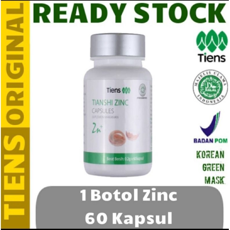 Jual Penggemuk Badan Terbaik di Dunia, Suplemen zinc capsule (60