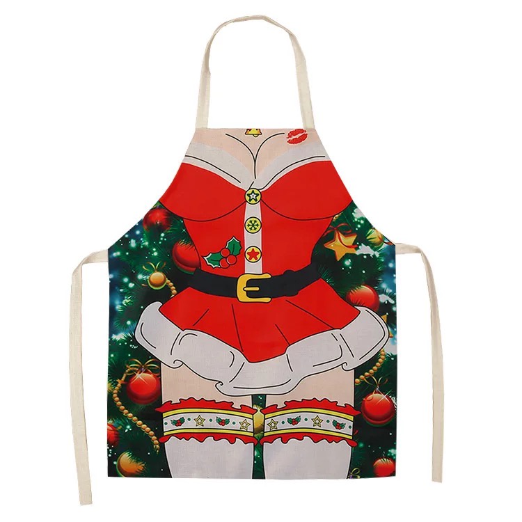 Celemek Natal Christmas GIFT HADIAH APRON XMAS DECORATIONS HIASAN ORNAMEN CUTE Lucu UNIK SANTA CLAUS KARTUN CARTOON Costum Murah GIFT SOUVENIR Celemek Santa Rusa Snowman Hadiah KADO READT STOCK