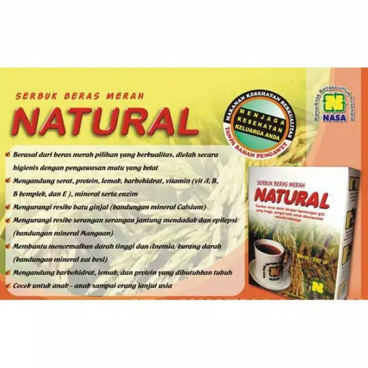 

SERBUK BERAS MERAH NATURAL