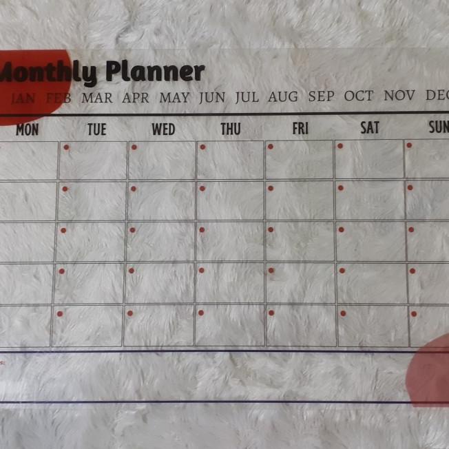 

MONTHLY PLANNER ACRYLIC A3 MURAH