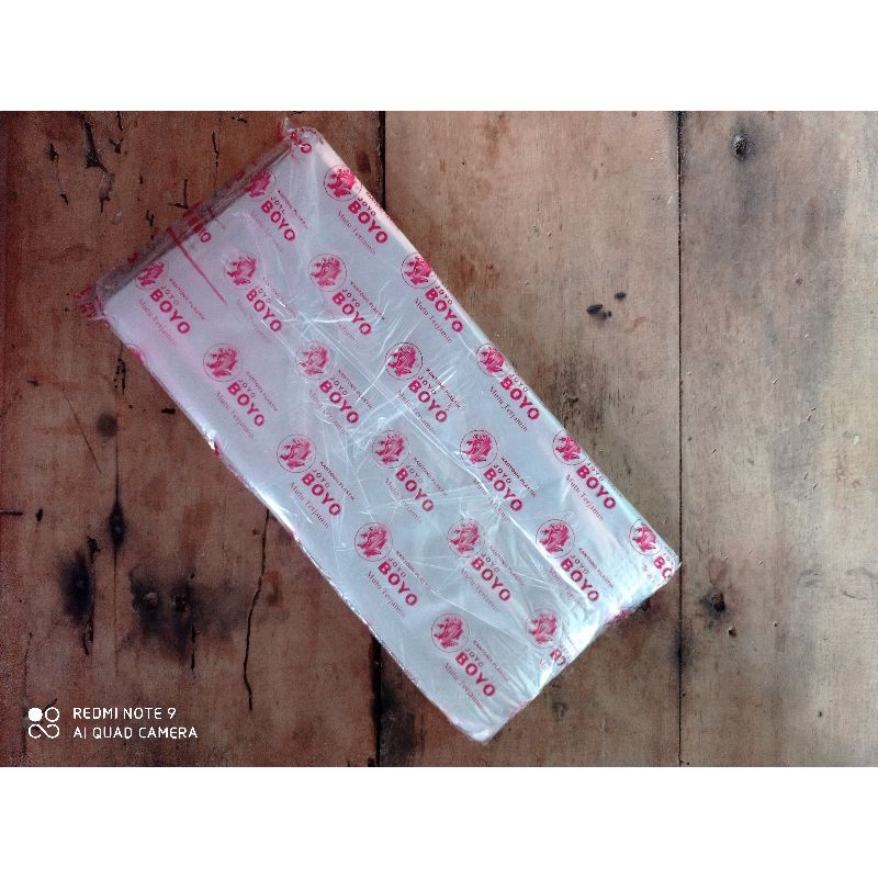 Plastik Bening/plastik PP ukuran 11x22