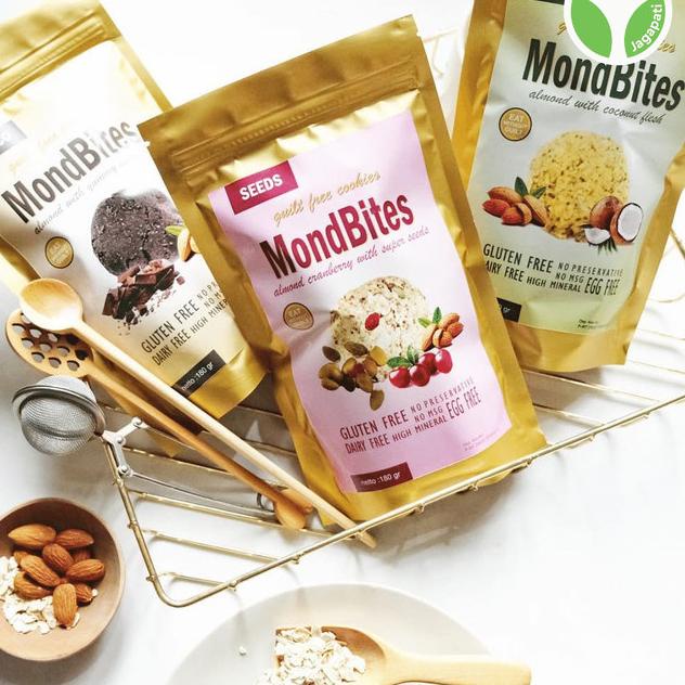 

♀ MondBites - Choco 180gr - Gluten free - Kue kering ❊