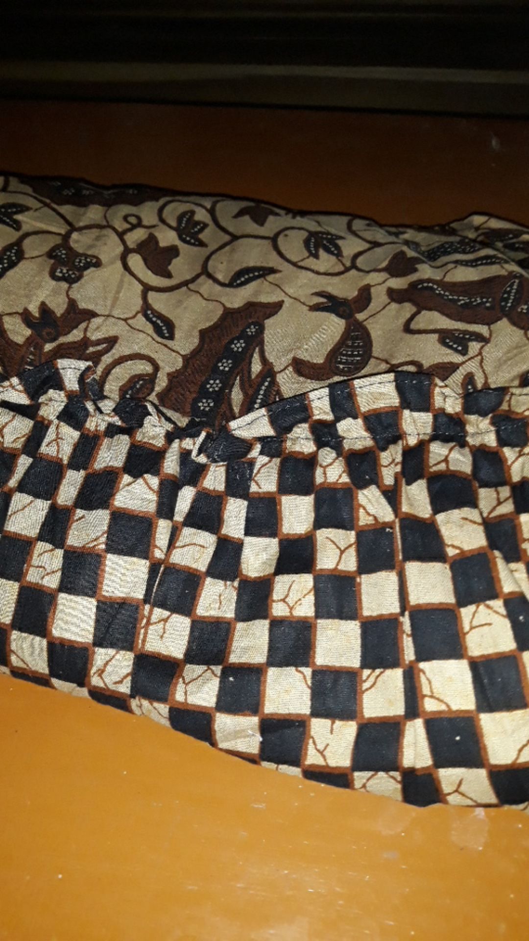 Gamis Batik Manggar Gamis Dewasa Baju Batik Kombinasi Sambungan Bawah Tangan Karet