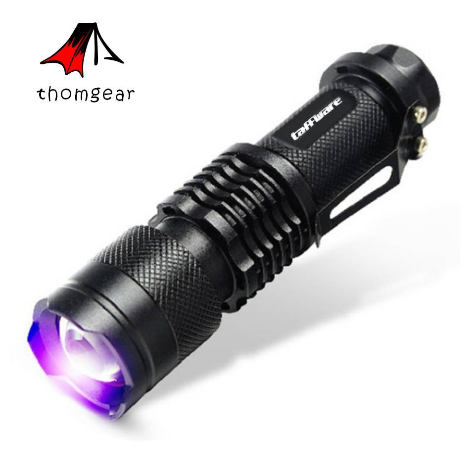 Taffsenter Led 395nm Ultraviolet + Baterai + Charger + Box Pocketman P1 Jm