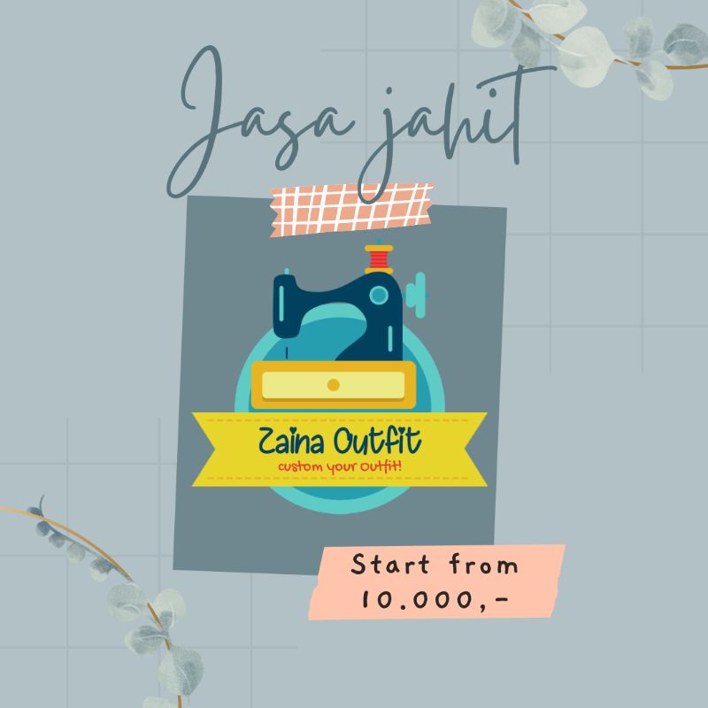 jasa jahit baju lebaran gamis kemeja Bridesmaids rok celana tunik oneset