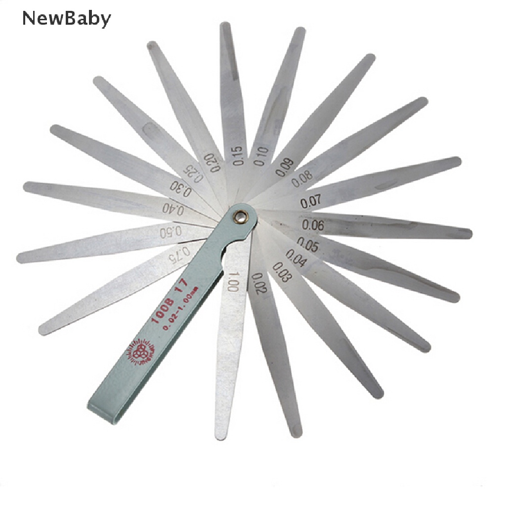 NewBaby Useful Metric Feeler Gauge Gap Filler Thickness Measurement Tool 17 Blades Hot ID