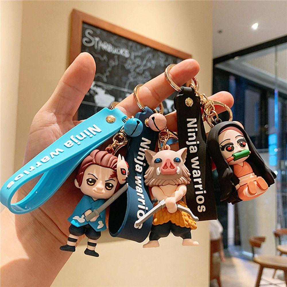 Solighter Keyring Gantungan Kunci Inosuke Zenitsu Agatsuma Nezuko Tanjirou no Yaiba