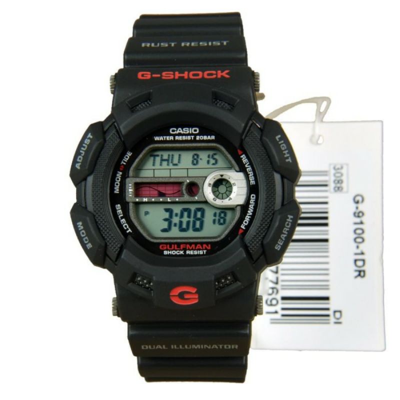 CASIO G-SHOCK G-9100-1DR GULFMAN / GSHOCK G9100-1 ORIGINAL & GARANSI