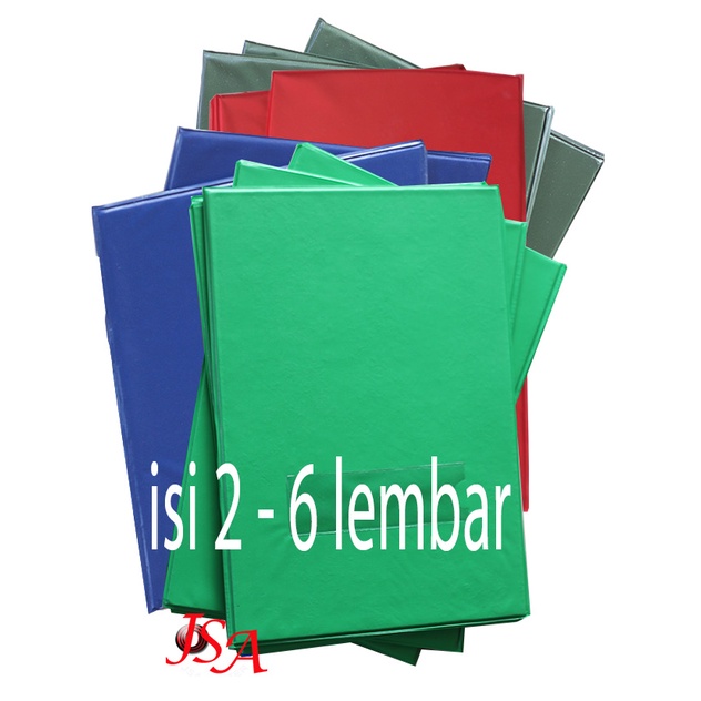 Jual Promo sampul map raport ijazah k13 nafa polos solo isi 2 - 6