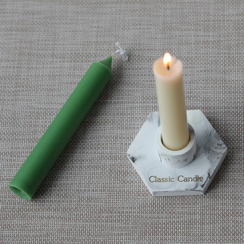 Moonlight&quot; Concrete Candlestick Epoxy Resin Molds Cement Candle Holder Silicone Mold Tools