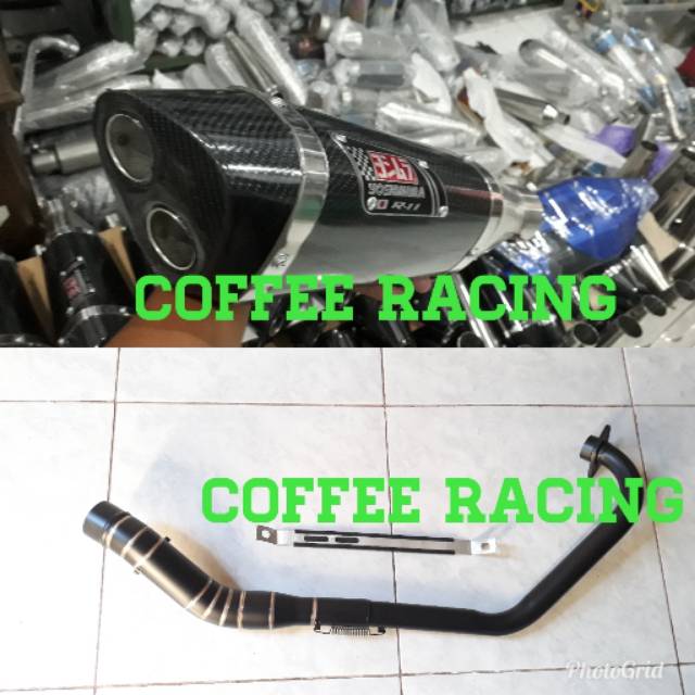 Knalpot racing yoshimura r11 CBR 150  VIXION GSX CB150 R15 NMAX PCX SONIC VARIO dll