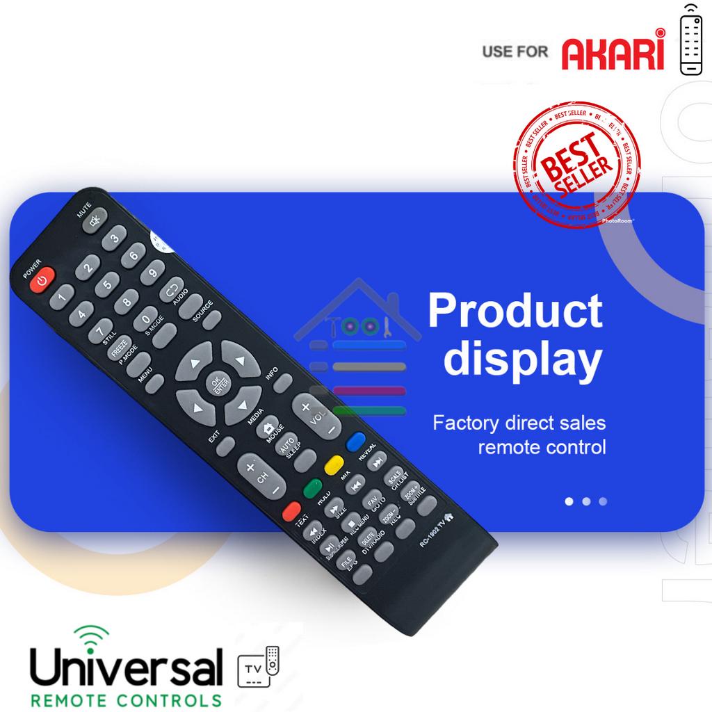REMOTE TV AKARI SMART DIGITAL TV RC-1902 TV LCD LED UNIVERSAL