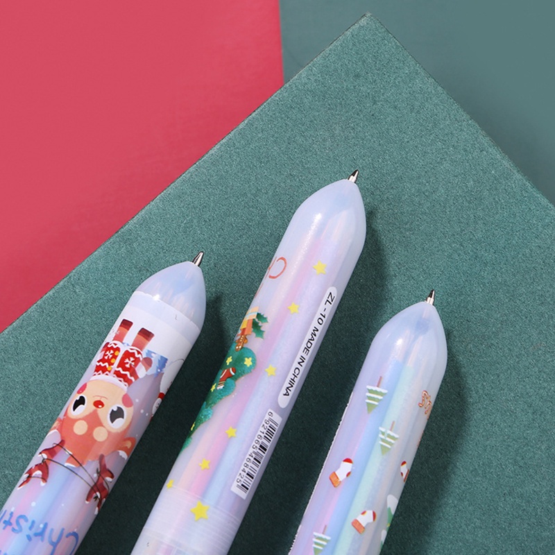 Zzz Pulpen Tekan 0.5mm Multi Warna Untuk Hadiah Natal Anak Pra Sekolah 5